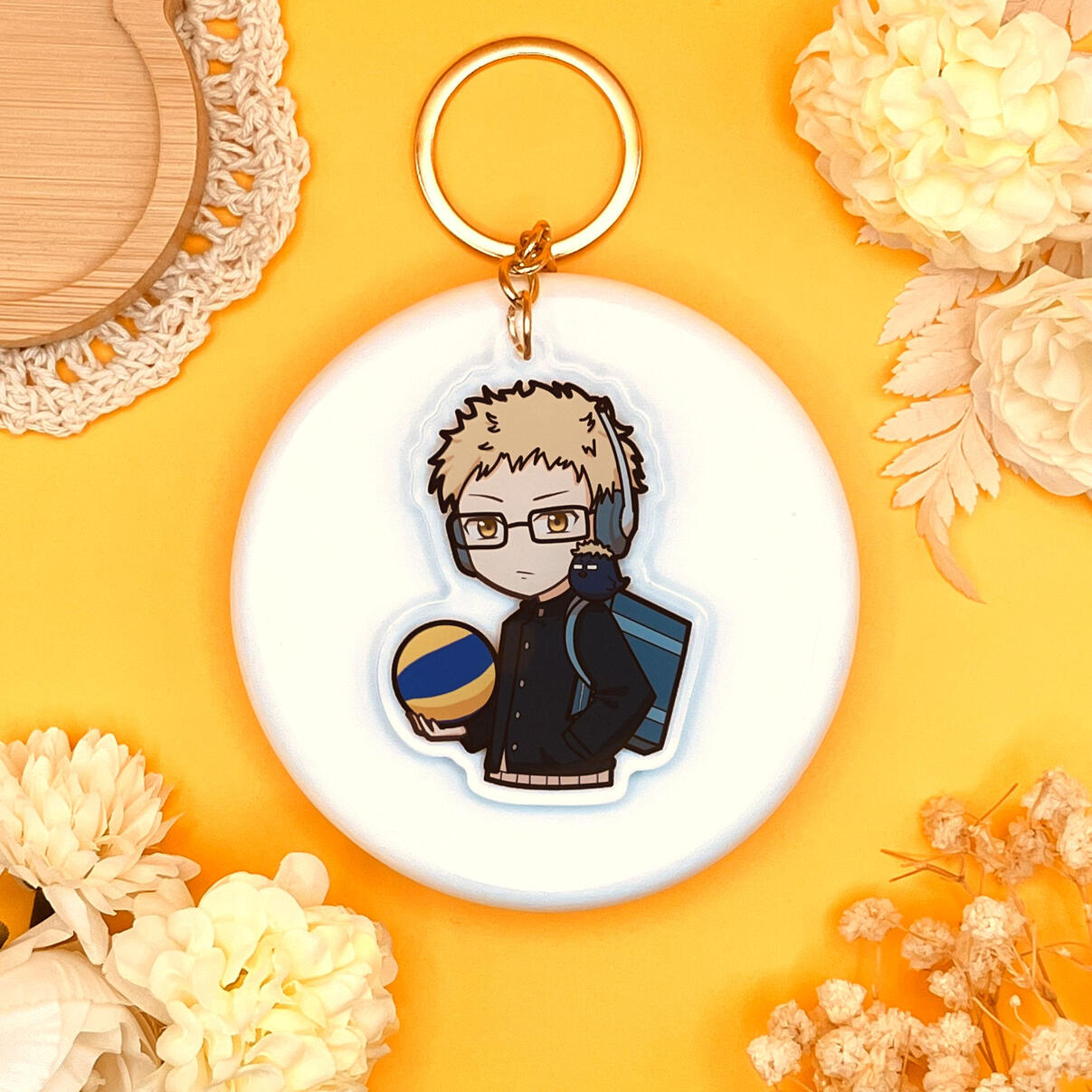 Tsukishima Keychain