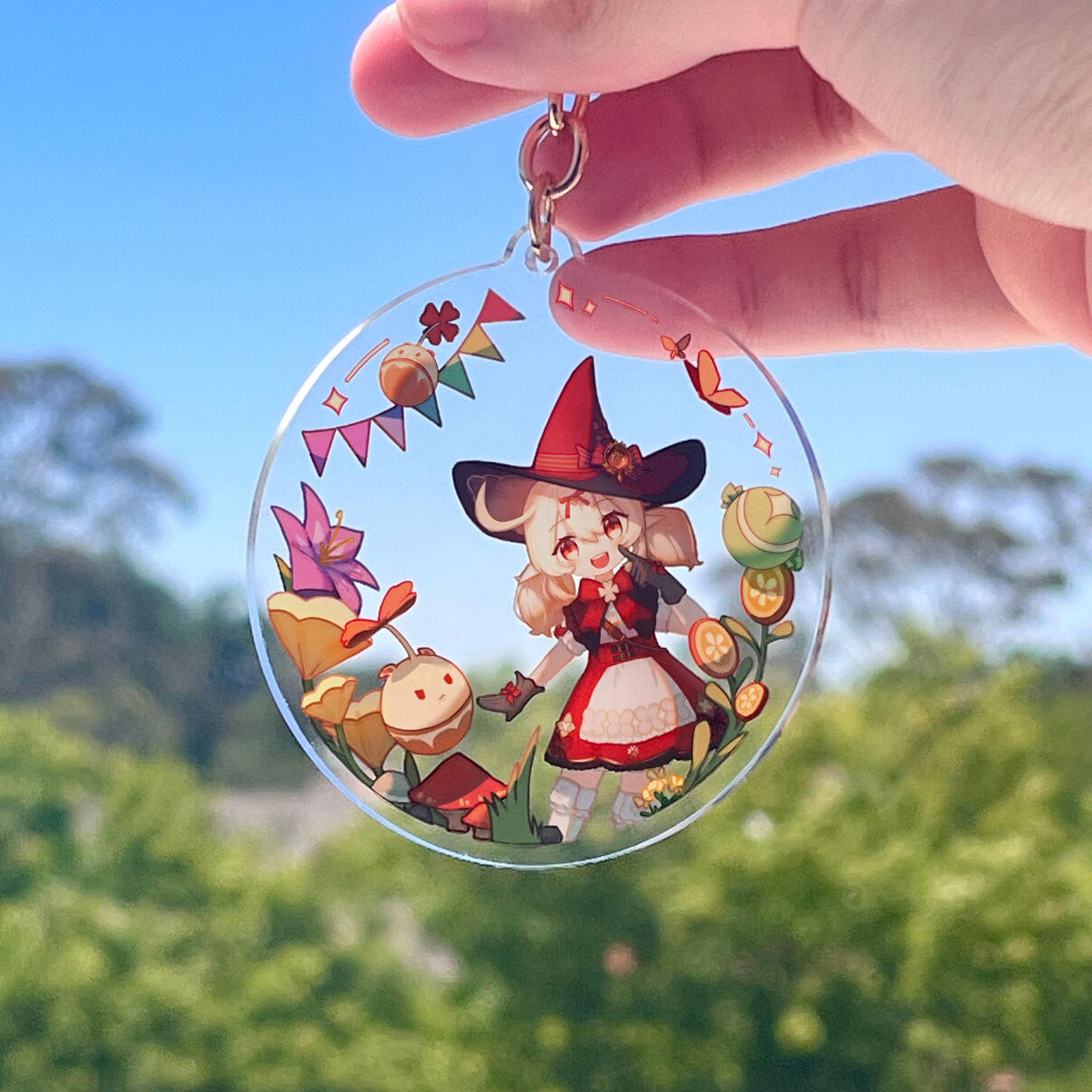 Klee Clear Keychain